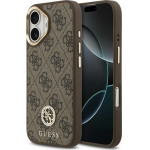 Guess Case 4G Strass Logo MagSafe for iPhone 17 brown - (GUHMP17SP4GRMDEW)