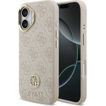 Guess Case 4G Strass Logo MagSafe for iPhone 17 pink - (GUHMP17SP4GRMDEP)
