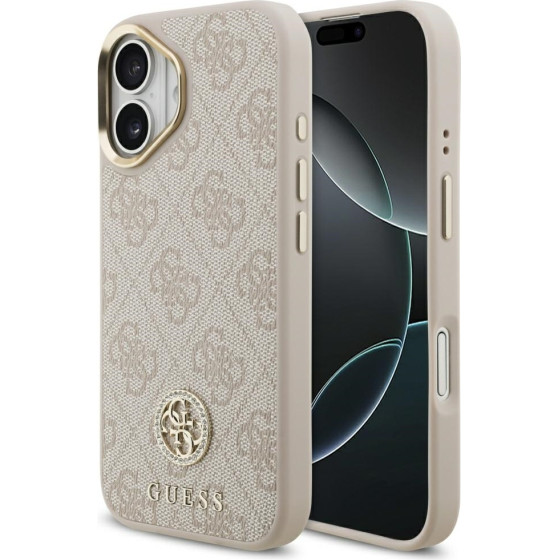 Guess Case 4G Strass Logo MagSafe for iPhone 17 pink - (GUHMP17SP4GRMDEP)