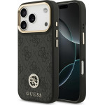 Guess Case 4G Strass Logo MagSafe for iPhone 17 Pro black - (GUHMP17LP4GRMDEK)