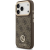 Guess Case 4G Strass Logo MagSafe for iPhone 17 Pro brown - (GUHMP17LP4GRMDEW)