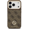 Guess Case 4G Strass Logo MagSafe for iPhone 17 Pro brown - (GUHMP17LP4GRMDEW)