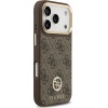 Guess Case 4G Strass Logo MagSafe for iPhone 17 Pro brown - (GUHMP17LP4GRMDEW)