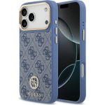 Guess Case 4G Strass Logo MagSafe for iPhone 17 Pro Max blue - (GUHMP17XP4GRMDEB)