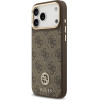 Guess Case 4G Strass Logo MagSafe for iPhone 17 Pro Max brown - (GUHMP17XP4GRMDEW)