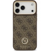 Guess Case 4G Strass Logo MagSafe for iPhone 17 Pro Max brown - (GUHMP17XP4GRMDEW)