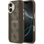 Guess Case 4G Stripe MagSafe for iPhone 17 brown - (GUHMP17SPG4SEMCW)