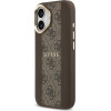 Guess Case 4G Stripe MagSafe for iPhone 17 brown - (GUHMP17SPG4SEMCW)