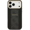 Guess Case 4G Stripe MagSafe for iPhone 17 Pro Max black - (GUHMP17XPG4SEMCK)