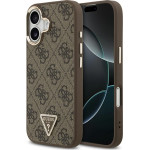 Guess Case 4G Triangle Logo MagSafe for iPhone 17 brown gold - (GUHMP17SP4GTDGMW)
