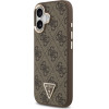 Guess Case 4G Triangle Logo MagSafe for iPhone 17 brown gold - (GUHMP17SP4GTDGMW)