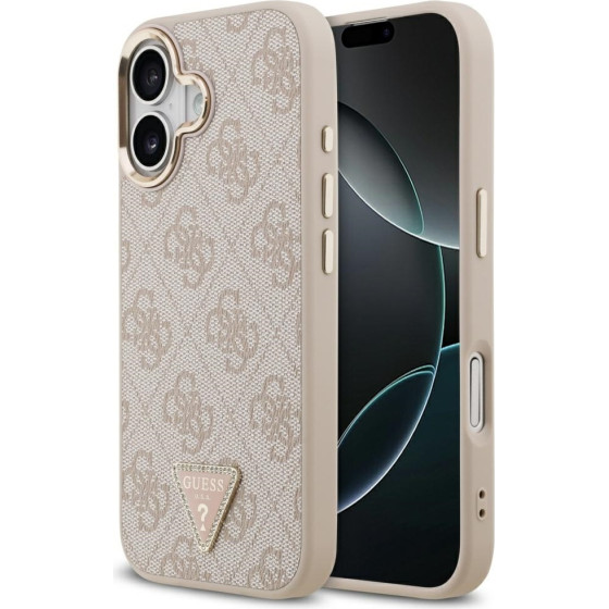 Guess Case 4G Triangle Logo MagSafe for iPhone 17 pink gold - (GUHMP17SP4GTDGMP)