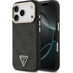 Guess Case 4G Triangle Logo MagSafe for iPhone 17 Pro black gold - (GUHMP17LP4GTDGMK)