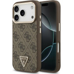 Guess Case 4G Triangle Logo MagSafe for iPhone 17 Pro brown gold - (GUHMP17LP4GTDGMW)