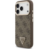Guess Case 4G Triangle Logo MagSafe for iPhone 17 Pro brown gold - (GUHMP17LP4GTDGMW)