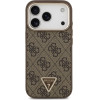 Guess Case 4G Triangle Logo MagSafe for iPhone 17 Pro brown gold - (GUHMP17LP4GTDGMW)