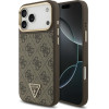 Guess Case 4G Triangle Logo MagSafe for iPhone 17 Pro Max brown gold - (GUHMP17XP4GTDGMW)
