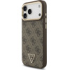 Guess Case 4G Triangle Logo MagSafe for iPhone 17 Pro Max brown gold - (GUHMP17XP4GTDGMW)