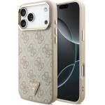 Guess Case 4G Triangle Logo MagSafe for iPhone 17 Pro Max pink gold - (GUHMP17XP4GTDGMP)