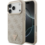 Guess Case 4G Triangle Logo MagSafe for iPhone 17 Pro pink gold - (GUHMP17LP4GTDGMP)