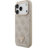Guess Case 4G Triangle Logo MagSafe for iPhone 17 Pro pink gold - (GUHMP17LP4GTDGMP)