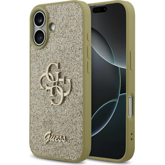 Guess Case Fixed Glitter Big 4G for iPhone 17 gold - (GUHCP17SHG4SGD)