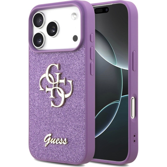 Guess Case Fixed Glitter Big 4G for iPhone 17 Pro lilac - (GUHCP17LHG4SGL)