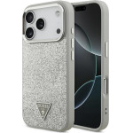 Guess Case Glitter Triangle Logo MagSafe for iPhone 17 Pro silver - (GUHMP17LPFGTSCMS)