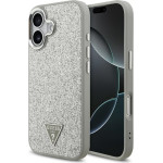 Guess Case Glitter Triangle Logo MagSafe for iPhone 17 silver - (GUHMP17SPFGTSCMS)