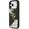 Guess Case Grained Roses & Big 4G Logo for iPhone 17 Pro black - (GUHCP17LPGROP4MK)