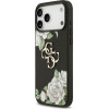 Guess Case Grained Roses & Big 4G Logo for iPhone 17 Pro Max black - (GUHCP17XPGROP4MK)