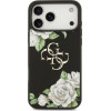 Guess Case Grained Roses & Big 4G Logo for iPhone 17 Pro Max black - (GUHCP17XPGROP4MK)