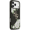 Guess Case Grained Roses & Big 4G Logo for iPhone 17 Pro Max black - (GUHCP17XPGROP4MK)
