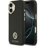 Guess Case Grained Strass Logo MagSafe for iPhone 17 black - (GUHMP17SPGCRMDEK)