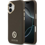 Guess Case Grained Strass Logo MagSafe for iPhone 17 brown - (GUHMP17SPGCRMDEW)