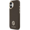 Guess Case Grained Strass Logo MagSafe for iPhone 17 brown - (GUHMP17SPGCRMDEW)