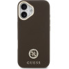 Guess Case Grained Strass Logo MagSafe for iPhone 17 brown - (GUHMP17SPGCRMDEW)