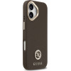 Guess Case Grained Strass Logo MagSafe for iPhone 17 brown - (GUHMP17SPGCRMDEW)