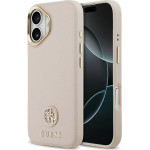 Guess Case Grained Strass Logo MagSafe for iPhone 17 pink - (GUHMP17SPGCRMDEP)