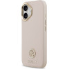 Guess Case Grained Strass Logo MagSafe for iPhone 17 pink - (GUHMP17SPGCRMDEP)