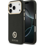 Guess Case Grained Strass Logo MagSafe for iPhone 17 Pro black - (GUHMP17LPGCRMDEK)