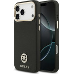 Guess Case Grained Strass Logo MagSafe for iPhone 17 Pro Max black - (GUHMP17XPGCRMDEK)