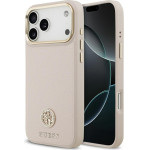 Guess Case Grained Strass Logo MagSafe for iPhone 17 Pro Max pink - (GUHMP17XPGCRMDEP)