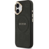 Guess Case Peony Hot Stamp MagSafe for iPhone 17 black - (GUHMP17SPSAMSECK)
