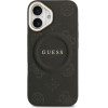 Guess Case Peony Hot Stamp MagSafe for iPhone 17 black - (GUHMP17SPSAMSECK)