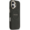 Guess Case Peony Hot Stamp MagSafe for iPhone 17 black - (GUHMP17SPSAMSECK)