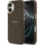 Guess Case Peony Hot Stamp MagSafe for iPhone 17 brown - (GUHMP17SPSAMSECW)
