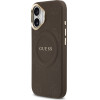 Guess Case Peony Hot Stamp MagSafe for iPhone 17 brown - (GUHMP17SPSAMSECW)