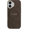 Guess Case Peony Hot Stamp MagSafe for iPhone 17 brown - (GUHMP17SPSAMSECW)
