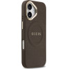 Guess Case Peony Hot Stamp MagSafe for iPhone 17 brown - (GUHMP17SPSAMSECW)
